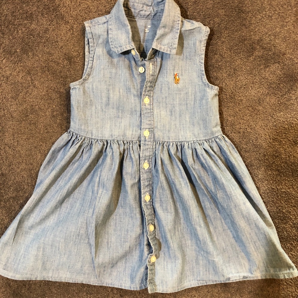 2/$20 Sz 12-18M Ralph Lauren Denim Dress